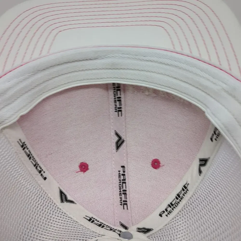 Pacific Headwear Baseball Cap Pink 7 3/8 Plant Health Technologies Mesh Hat